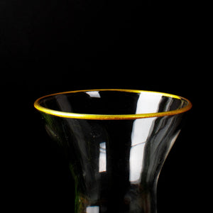 Luxe Revelry Decanter Frosted Glass Set Glasses June Trading   