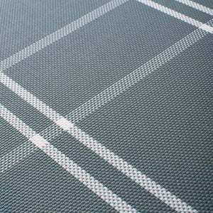 Pewter Grey Chequered Table Mats Set | 6 Pcs Tablemat The June Shop   