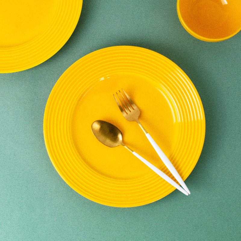 Mustard Yellow Dinner Plate Dinner Plates The June Shop   