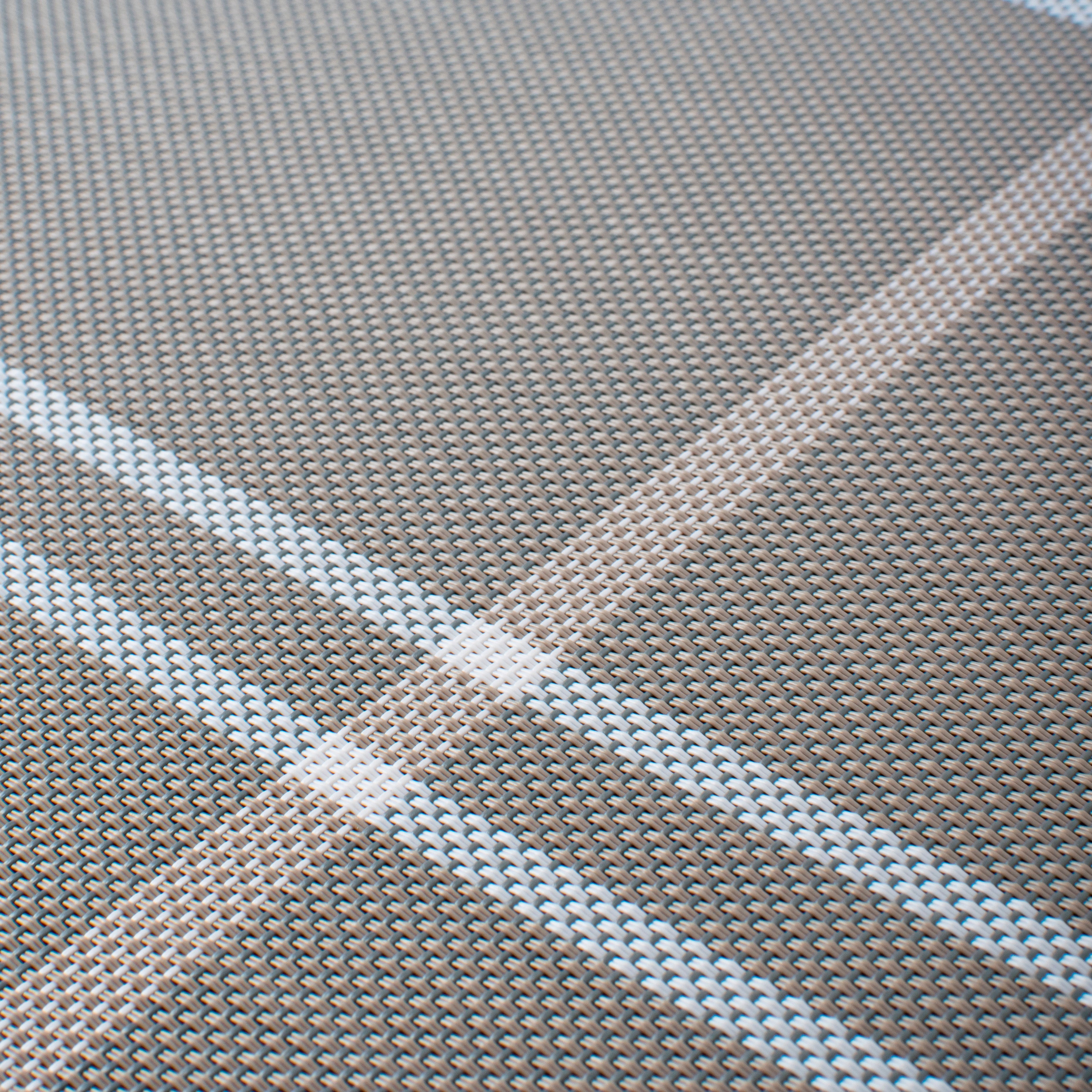 Splendour Grey Chequered Table Mats Set | 6 Pcs Tablemat The June Shop   