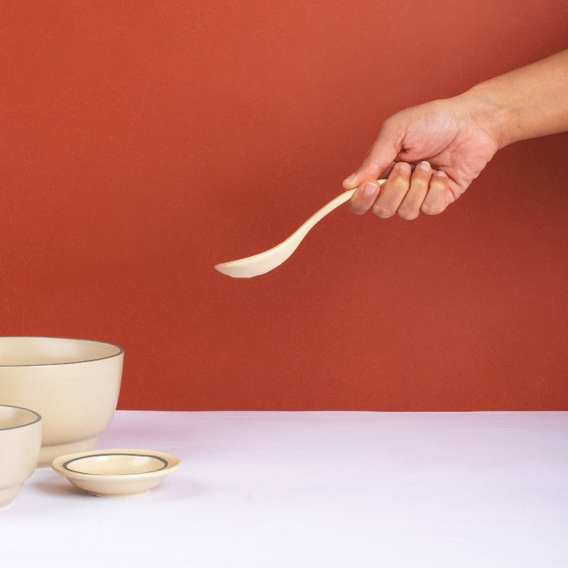 Orphic Beige Spoon Cutlery The June Shop   