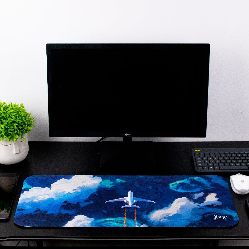 Fly In The Clouds Versatile Desk Mat Desk Mats June Trading   