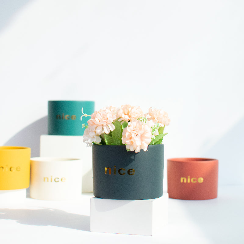 Bold Minimalist Planter Planters June Trading Deep Blue  