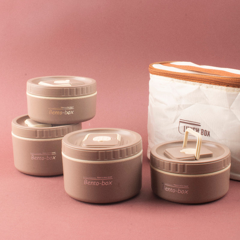 FreshCarry Bento Lunch System with Airtight Bowls & Insulated Bag