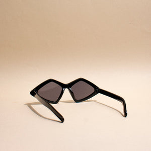 Bling Like A Diamond Ink Black Sunglass Eyewear June Trading   
