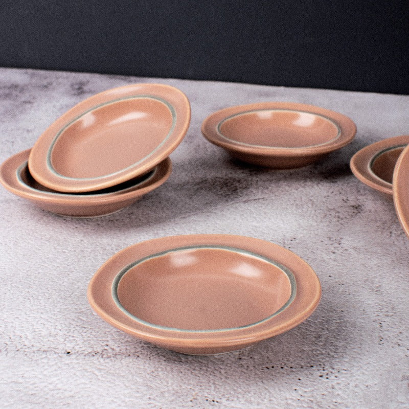 Misora Powder Pink Dip Bowl Serving Bowls The June Shop   