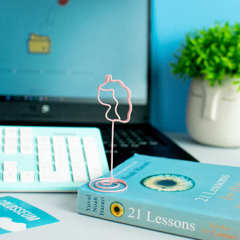 Desktop Metal Card Holder Stand