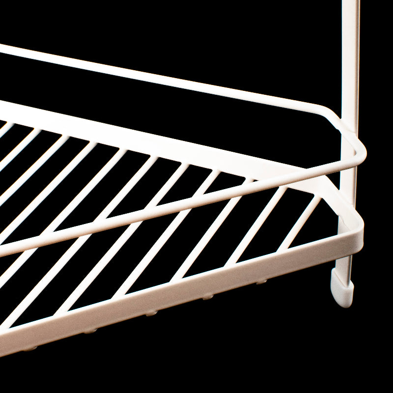 Clutter-Free Corner Stand with Dual Shelves