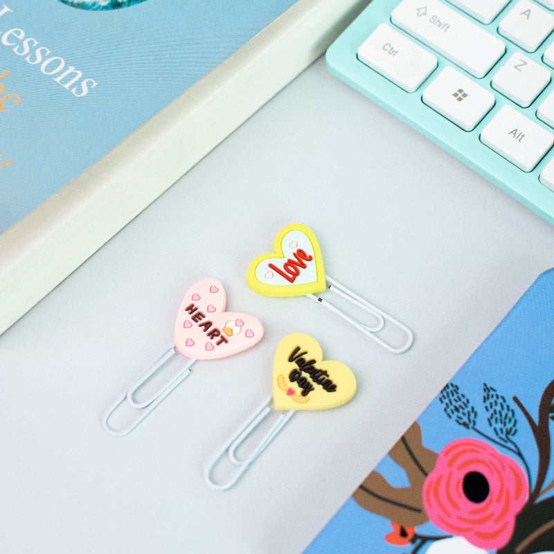 Heart Paper Clips - Assorted (Set Of 3) Paper Clip June Trading   