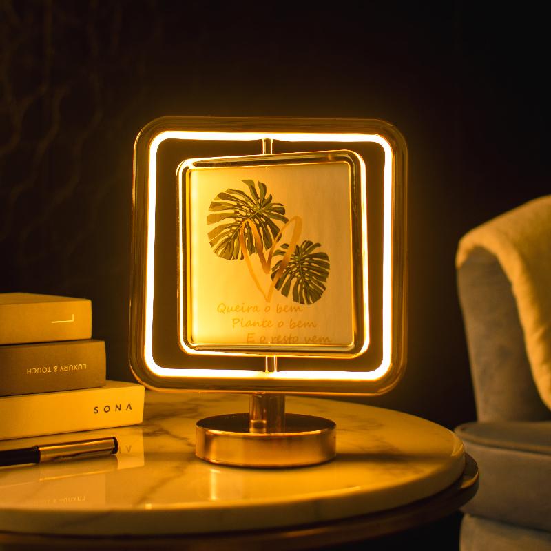 Square Photo Frame Touch Sensor Lamp