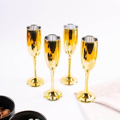 Golden Luxe Flute Champagne Glass