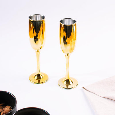 Golden Luxe Flute Champagne Glass