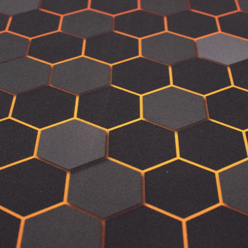 Honeycomb Of Gold Extended Versatile Desk Mat Desk Mats The June Shop   