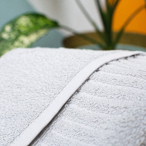 Cloud Grey Microfiber Hand Towel Hand Towels ERL   