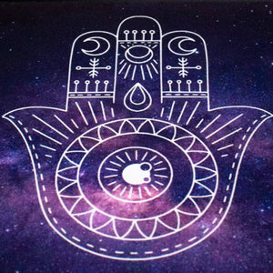 Cosmic Hamsa Hand Versatile Desk Mat Desk Mats June Trading   