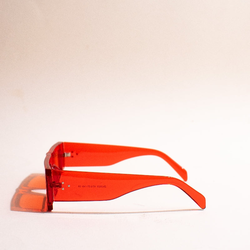 Retro Punk Burnt Orange Sunglass Eyewear June Trading   