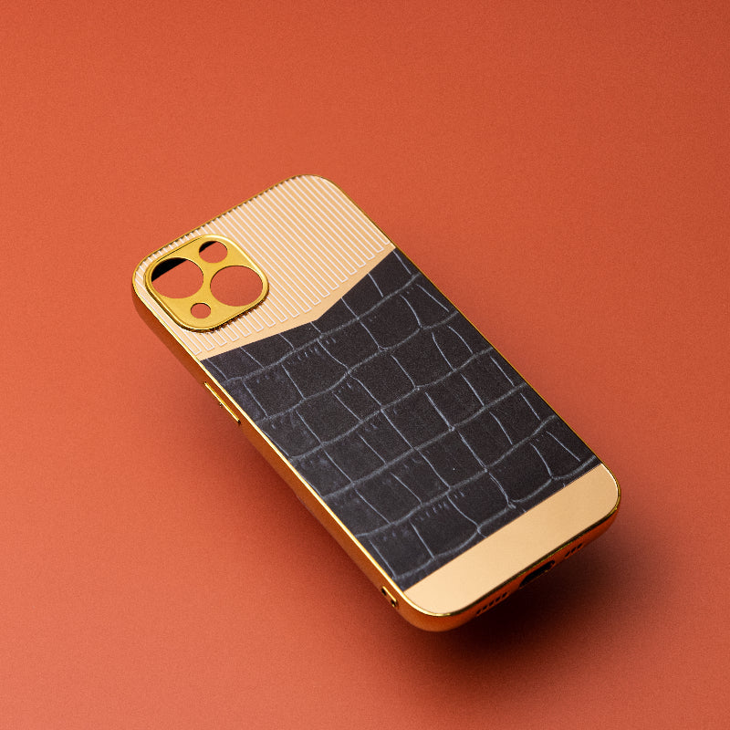Golden Royally Black Luxury Embossed Design iPhone Cover Mobile Phone Cases June Trading iPhone 13  