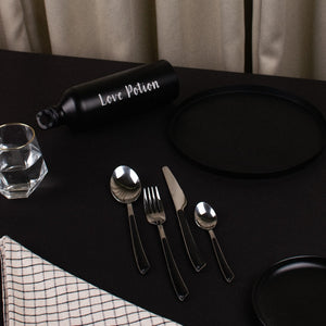 Onyx Accent Regal 24 Piece Cutlery Set Cutlery June Trading   