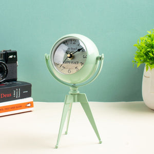 Pendulum Allure Table Clock With Tripod Stand Table Clocks The June Shop Mint Green  