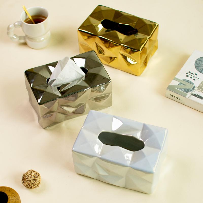 Prism Luxe Ceramic Tissue Holder