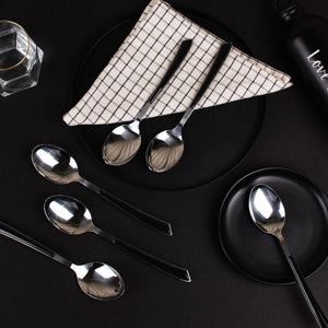 Onyx Accent Regal 24 Piece Cutlery Set Cutlery June Trading   
