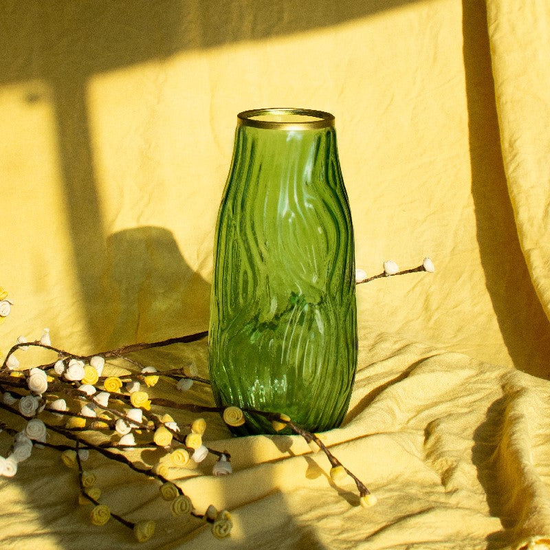 Empoli Whirl Pressed Vase Vases June Trading   