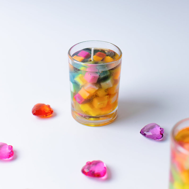 Rainbow Glow Candle (Set Of 2)