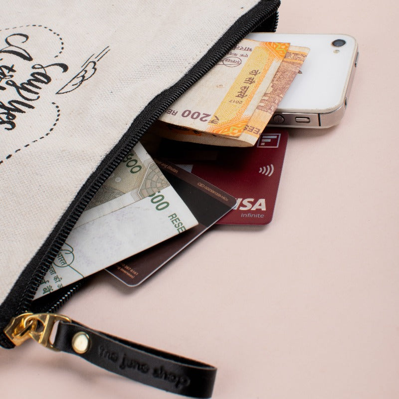 IDK. IDC. IDGAF - Canvas Pouch