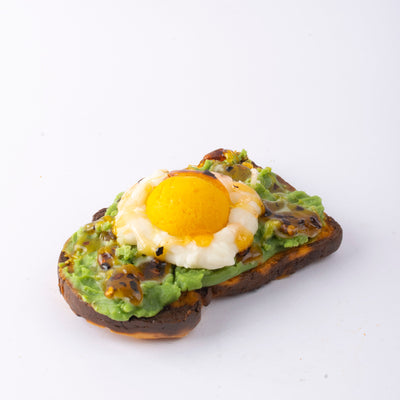 Avocado Toast With Egg And Chilli Oil Candle