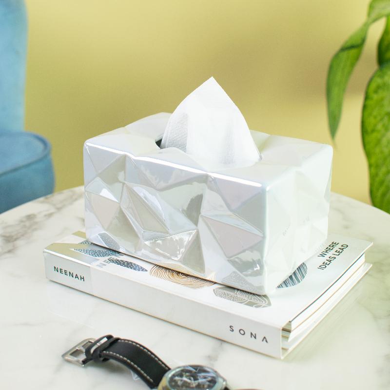 Prism Luxe Ceramic Tissue Holder