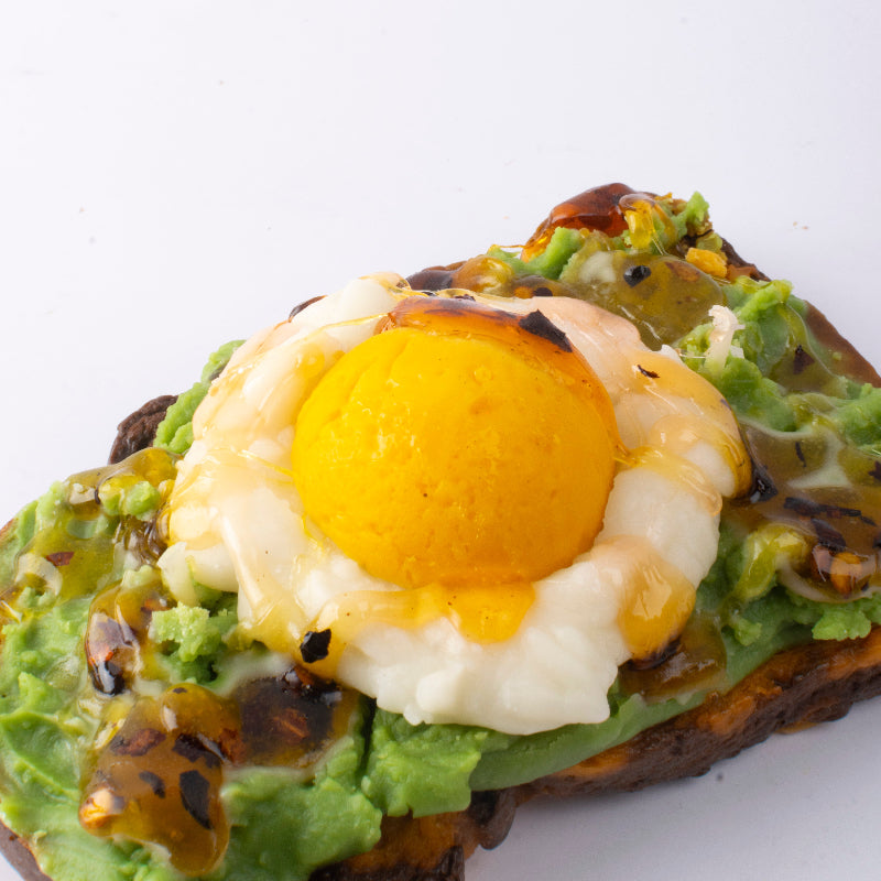 Avocado Toast With Egg And Chilli Oil Candle
