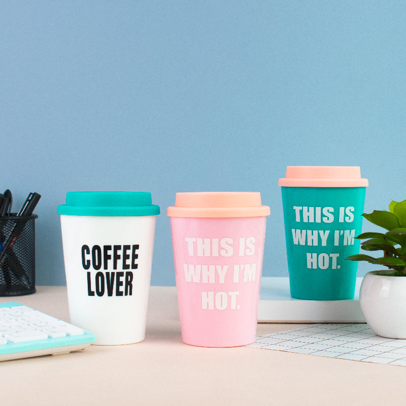 MOTIVATIONAL QUOTES - TRAVEL COFFEE MUG (LARGE) Sippers June Trading   