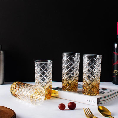 Sunset Prism Crystal Tall Glasses (Set Of 2, 4 & 6)