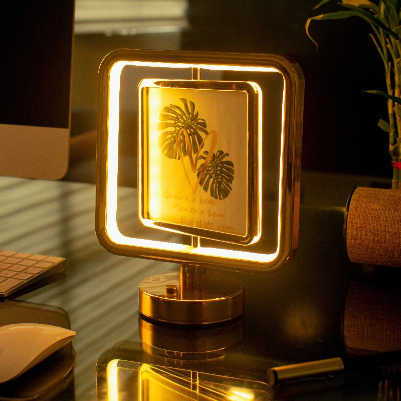 Square Photo Frame Touch Sensor Lamp