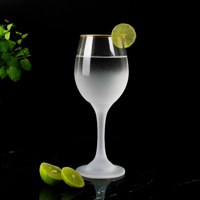 Sophisticated Nook Frosted Glass (Set of 2) Glasses June Trading   