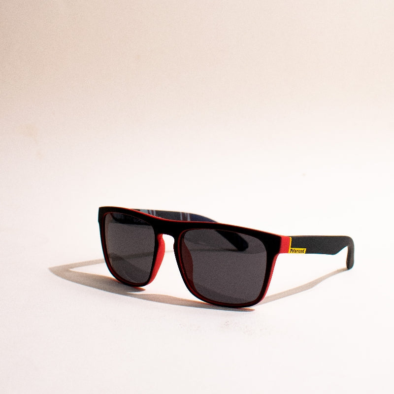 Busy Being Fab Black & Red Sunglass Eyewear The June Shop   