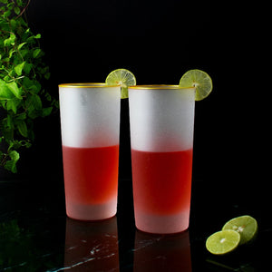 Tavern Library Frosted Glass (Set of 6) Glasses June Trading   
