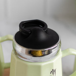 Lime Green Coffee Mug With Lid Coffee Mugs ERL   