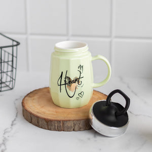 Lime Green Coffee Mug With Lid Coffee Mugs ERL   