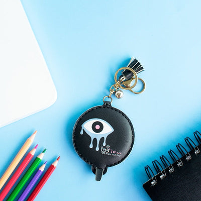 Quirky Eye Twin Mirror Keychain Keychain ERL Black  