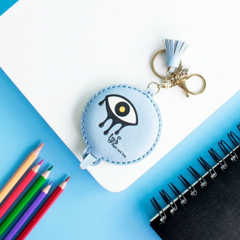 Quirky Eye Twin Mirror Keychain Keychain ERL Blue  