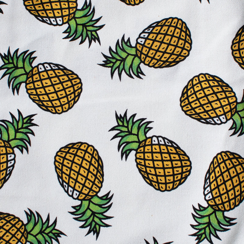 Pineapple White Tote Bag Tote Bag ERL   