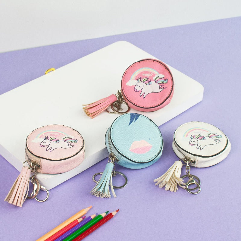 Everything Unicorn Coin Pouch Keychain