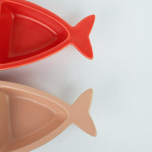 Sectioned Fish Plates Snack Plate June Trading   