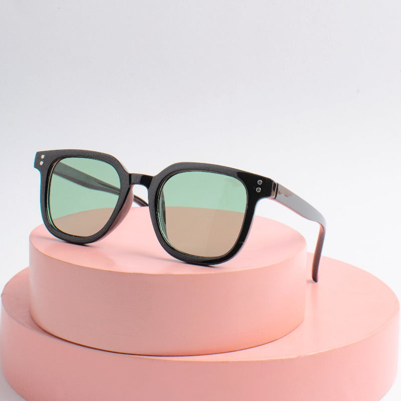 Jade Black Shimmer Shield Kids' Sunglasses