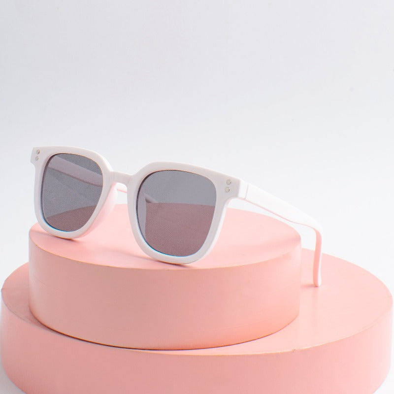 Statement White Shimmer Shields Kids' Sunglasses
