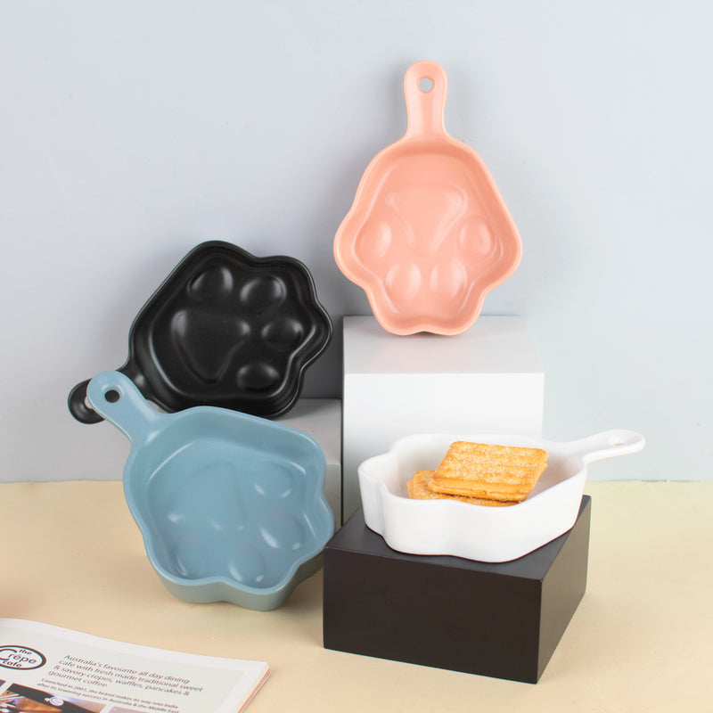 Paw Shaped Snack Tray (Small) Serving Bowls June Trading   