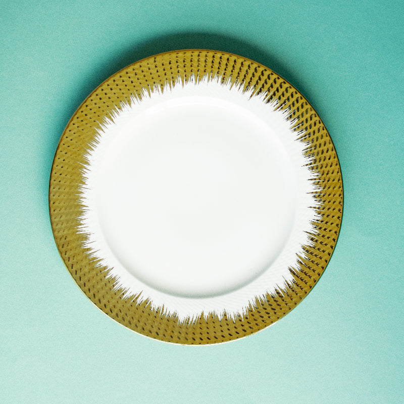Aurulent & Crinkle Edge Dinner Plate (Clearance Sale) Dinner Plates June Trading   