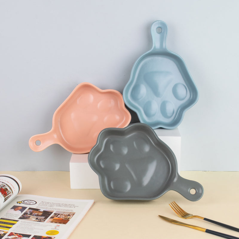Paw Shaped Snack Tray (Large) Serving Bowls June Trading   