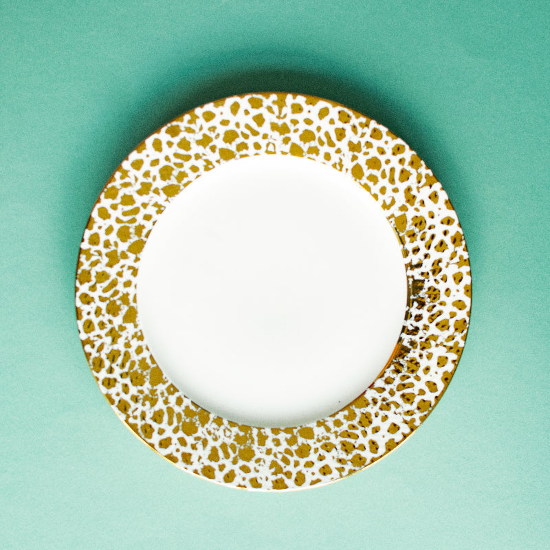 Aurulent Patch & Spiral Texture Dinner Plate (Clearance Sale) Dinner Plates June Trading   